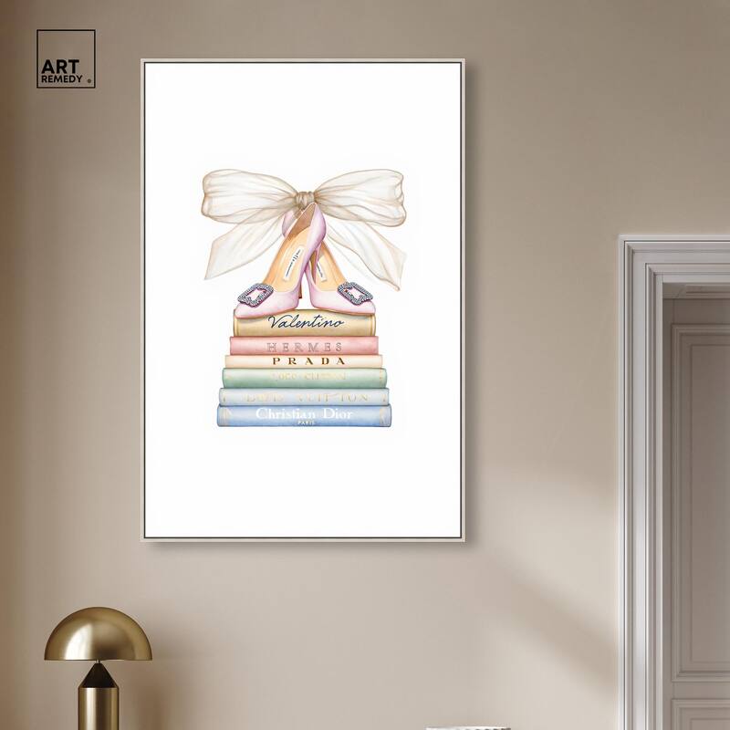 Bibliotheca Belle Canvas by Art Remedy