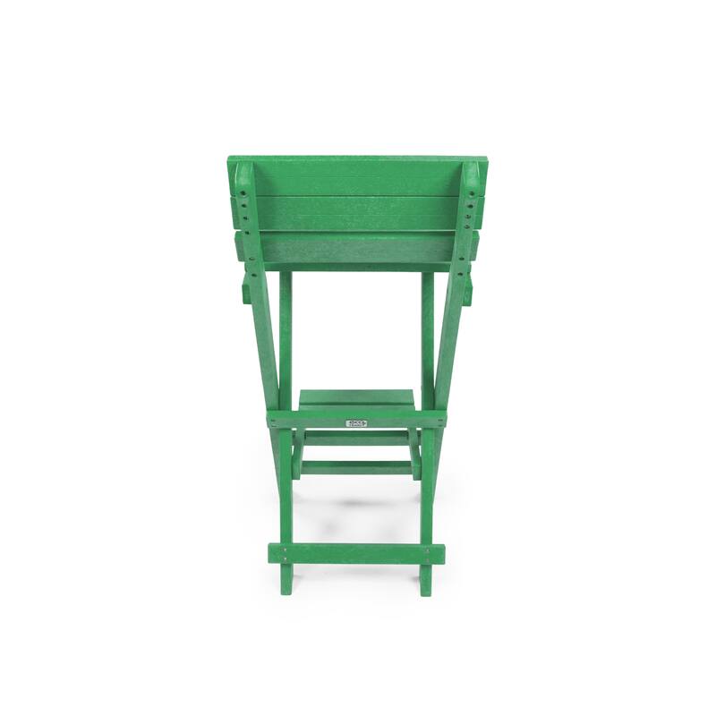 Key West Fully Assembled All-Weather Recycled HDPE Outdoor Folding Bar Stool