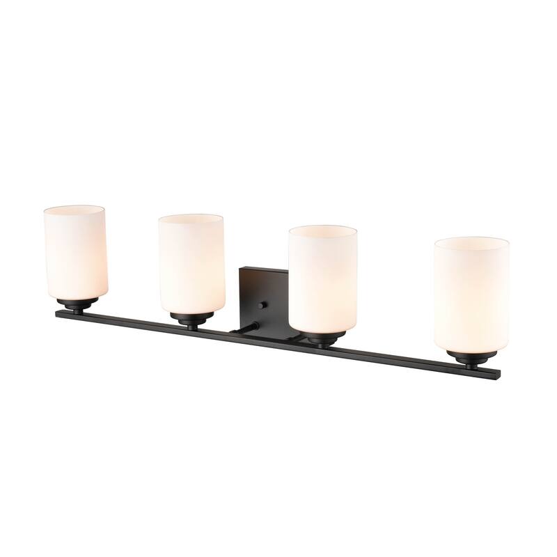 Millennium Lighting Durham Metal 4 Light Vanity Light with Frosted Glass Shades