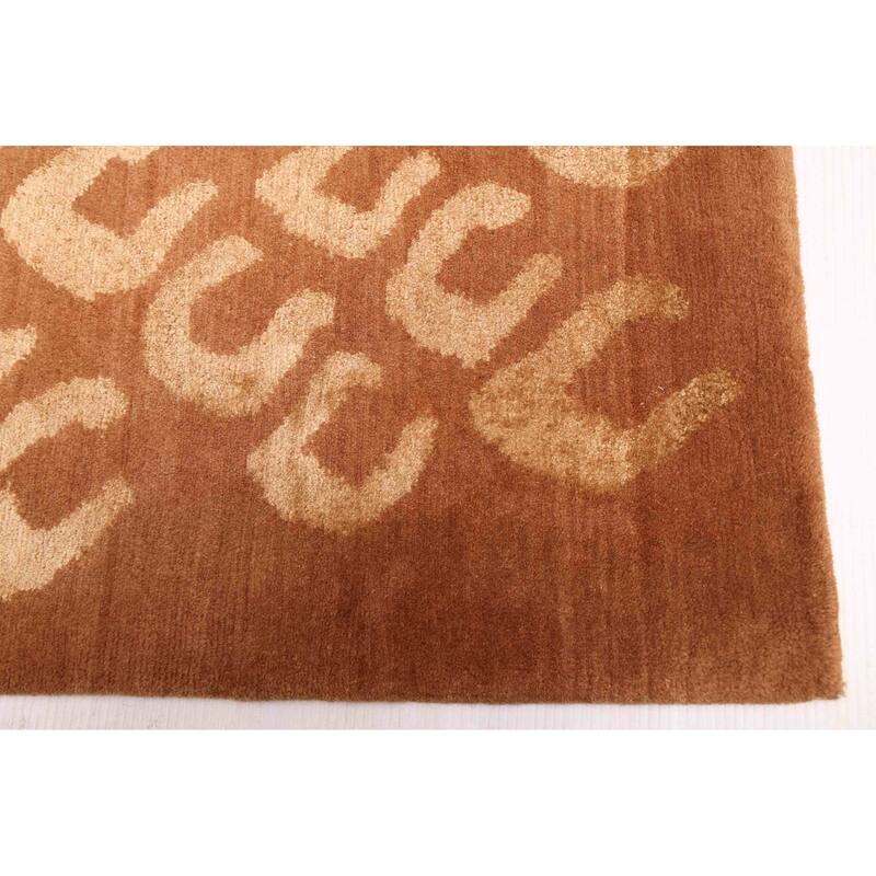 ECARPETGALLERY Hand-knotted Opulence Brown Silk, Wool Rug - 8'1 x 9'10