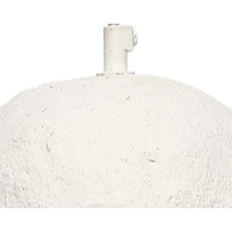 Zoe 96 Inch Pendant Chandelier, Modern Bell Shape Paper Mache, Beige