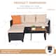 Wicker Patio Furniture Sets - 3 Piece Rattan Outdoor Sectional Sofa Set