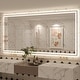 preview thumbnail 111 of 161, Large LED Bathroom mirror Tempered Glass Dimmable Anti-Fog Vanity Mirror 84x40