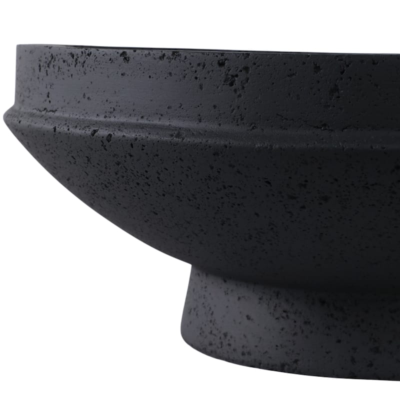 Pottery Fiberglass Planters Decorative Elevated Bowl Design (Set of 2) - 20" x 20" x 8"
