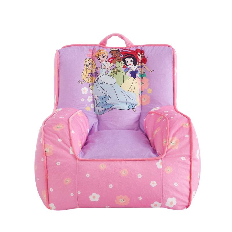 Disney Princess Toddler Square Bean Bag Chair with Carry Handle