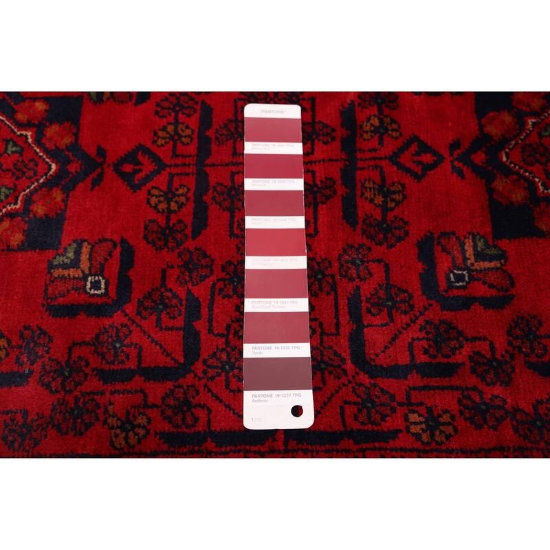 ECARPETGALLERY Hand-knotted Finest Khal Mohammadi Red Wool Rug - 4'9 x 6'5