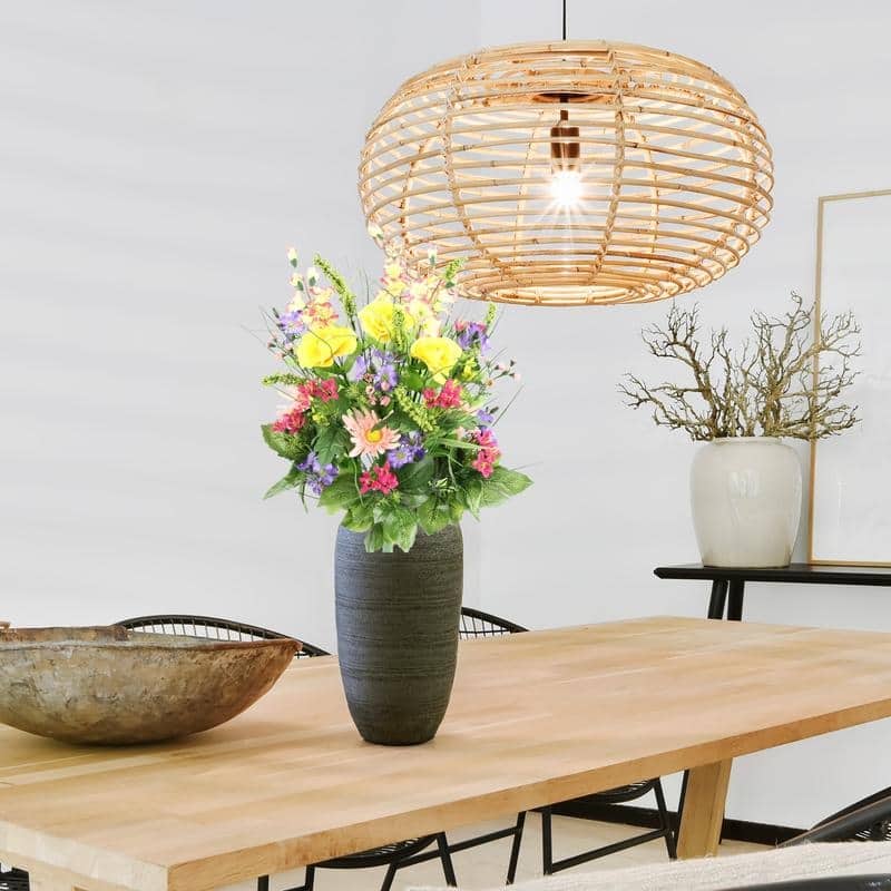 Artificial Dahlia, Morning Glory 30 Stems Decoration Arrangement, - 8'6" x 13'
