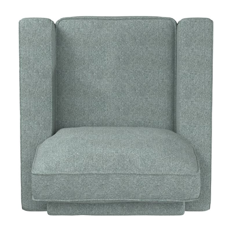 Roros Fabric Upholstered Square Arm Chair by iNSPIRE Q Classic