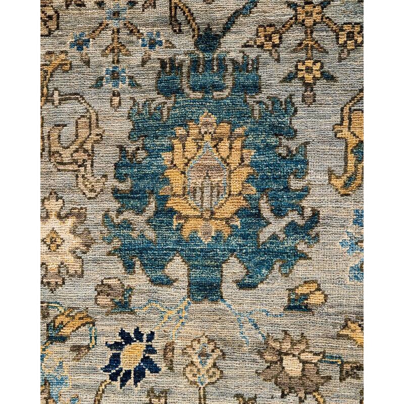 Serapi One-of-a-Kind Hand-Knotted Area Rug - Gray, 5' 9" x 8' 7" - 5' 9" x 8' 7"