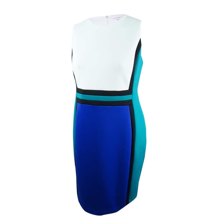 Calvin Klein Women's Petite Colorblocked Sheath Dress - Overstock