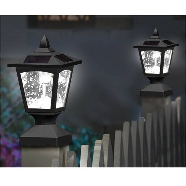 Pack of 2 Kanstar Solar Powered Post Cap Light for 4 x 4 Nominal Wood Posts Pathway,Deck Pack of 2 Kanstar Solar Powered Post Cap Light for 4 x 4 Nominal Wood Posts Pathway,Deck