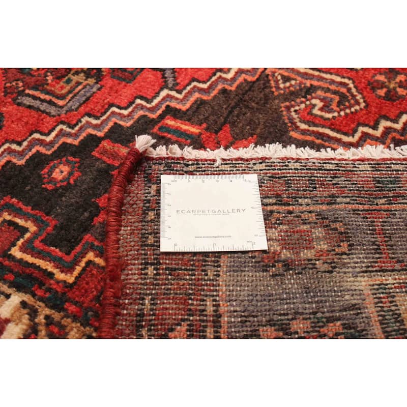ECARPETGALLERY Hand-knotted Andelz Red Wool Rug - 3'9 x 9'10