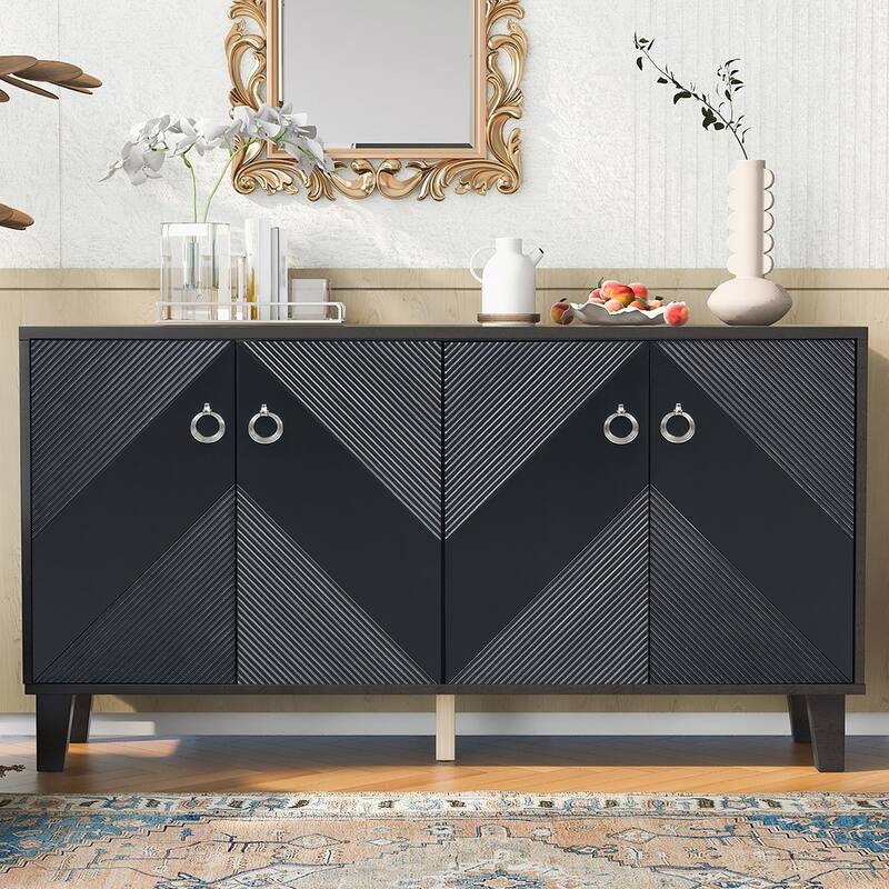Geometric Patterns MDF Cabinet
