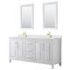 Option White / Giotto Quartz Top / Brushed Gold Hardware