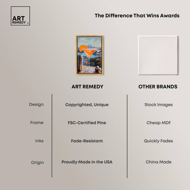 Classy Drink in Australia Canvas by Art Remedy