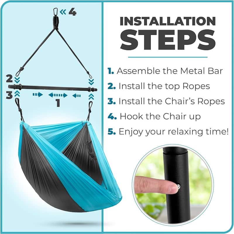 Hanging Hammock Chair (Tree Pod Sensory Swing) - 15 x 6.3
