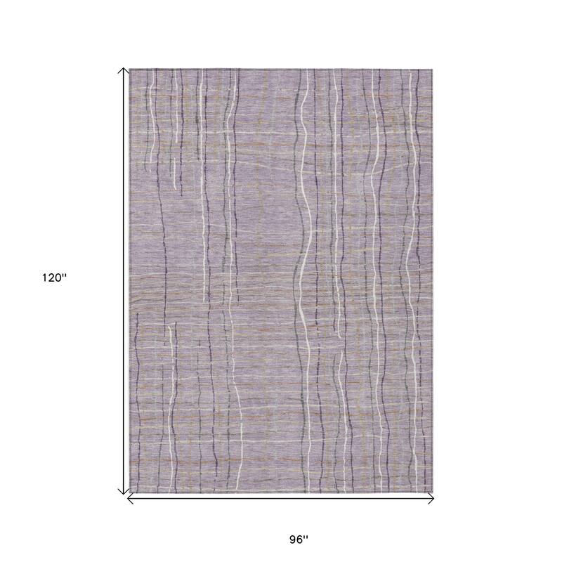 HomeRoots Striped Transitional Rectangle Outdoor Rug