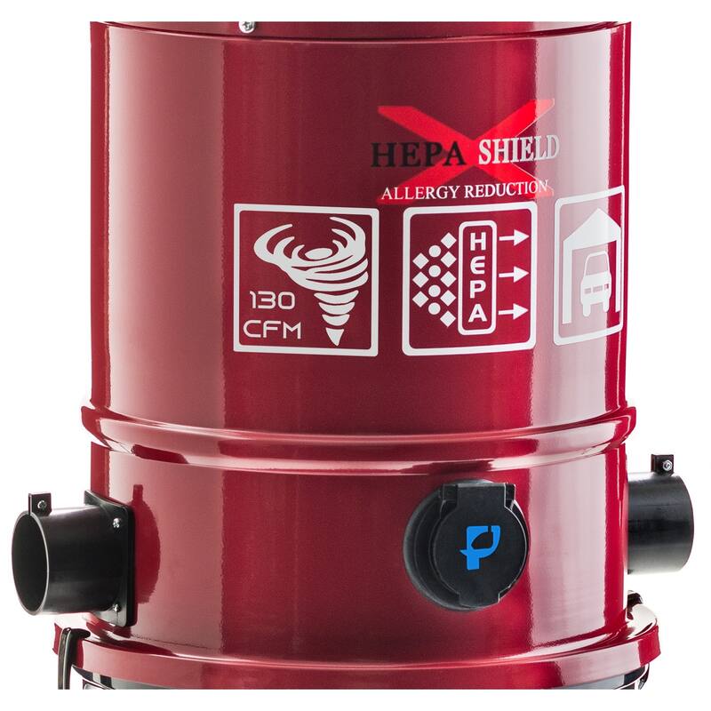Prolux Central Vacuum Power Unit Red