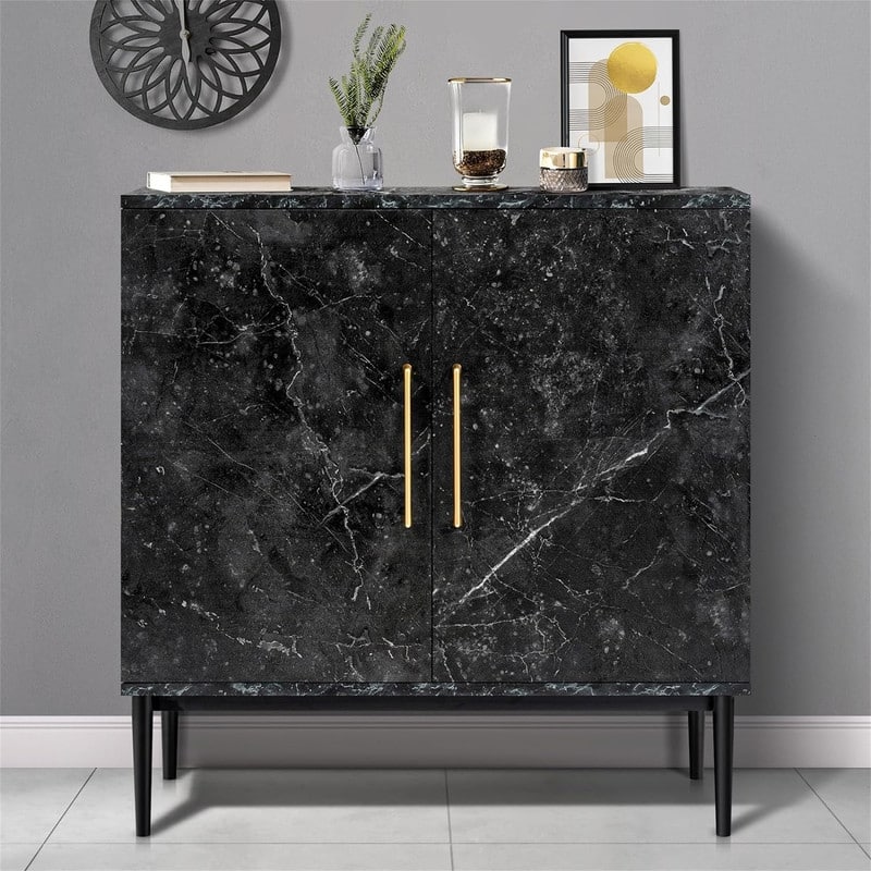 Modern Buffet Cabinet - 15.7"D x 31.1"W x 31.5"H