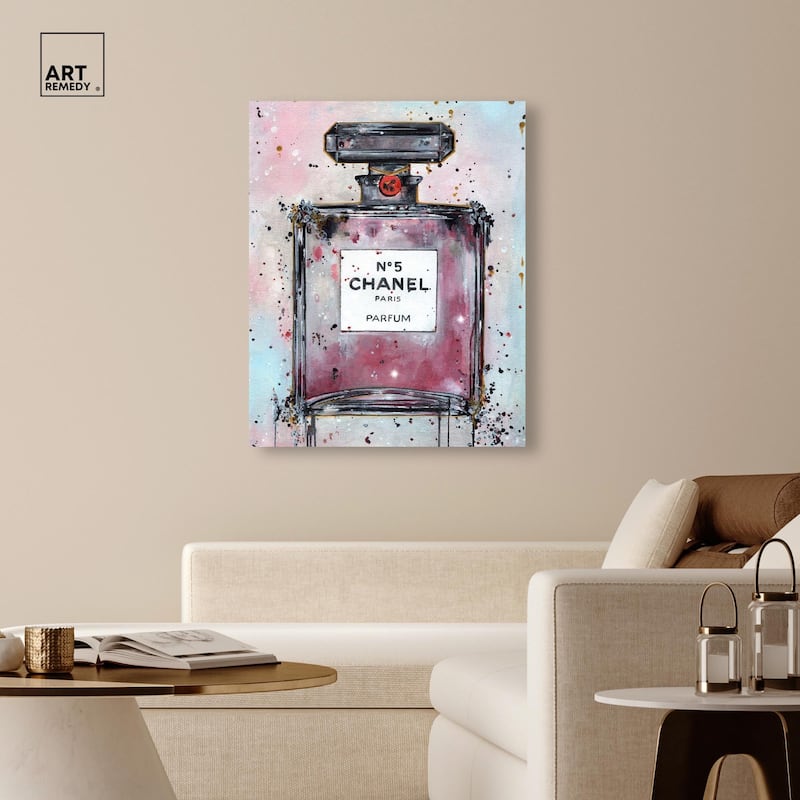 Doll Memories - Abstract Perfume Canvas by Art Remedy, Gallery Wrapped