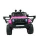 preview thumbnail 15 of 33, 12V Kids Ride-On Car with Safety Belt, Music Player, Swing Function, and Parental Remote, Ages 3+ Pink