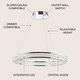 preview thumbnail 11 of 10, Bradley 24.7" Round Integrated LED Crystal/Metal Pendant, Chrome/Clear by JONATHAN Y
