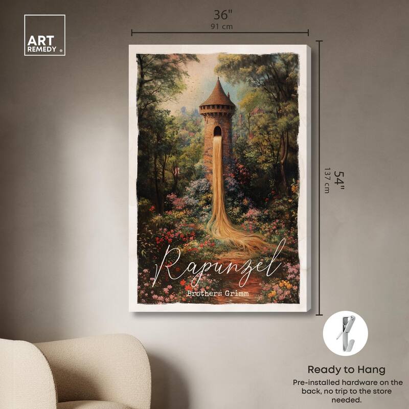 Rapunzel Classic Canvas by Art Remedy, Gallery Wrapped