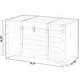 preview thumbnail 5 of 7, Brown Large Wooden Storage Trunk with Lockable Latch