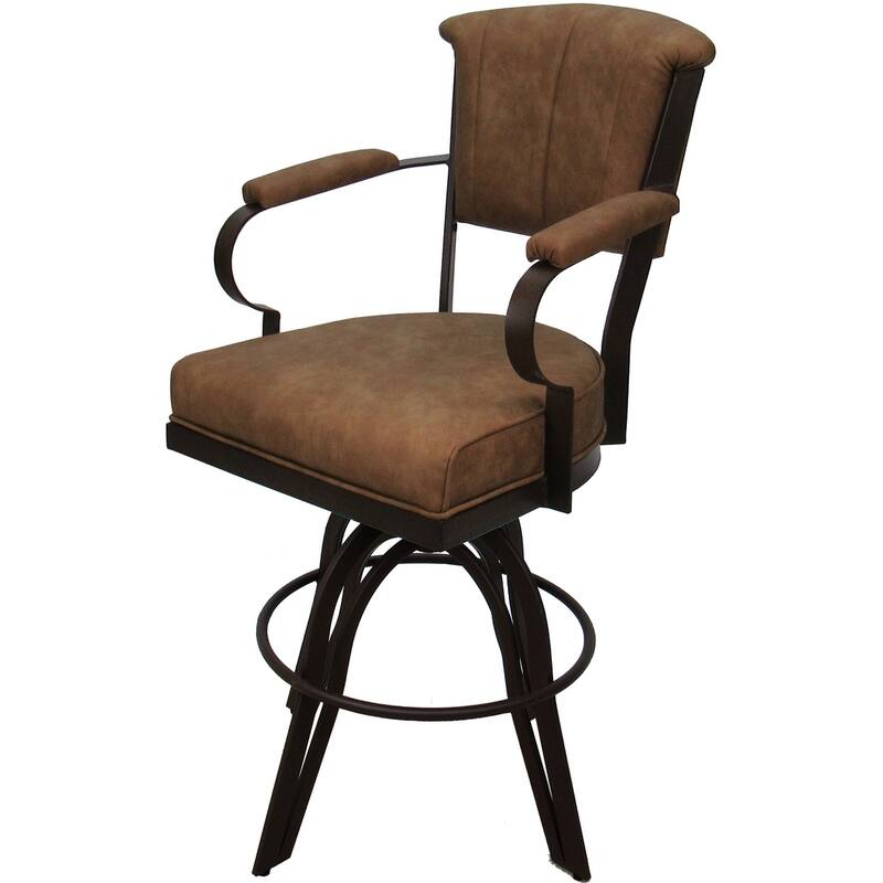 Miami Counter 26" or Bar 30" Metal Bar Stool on A Base