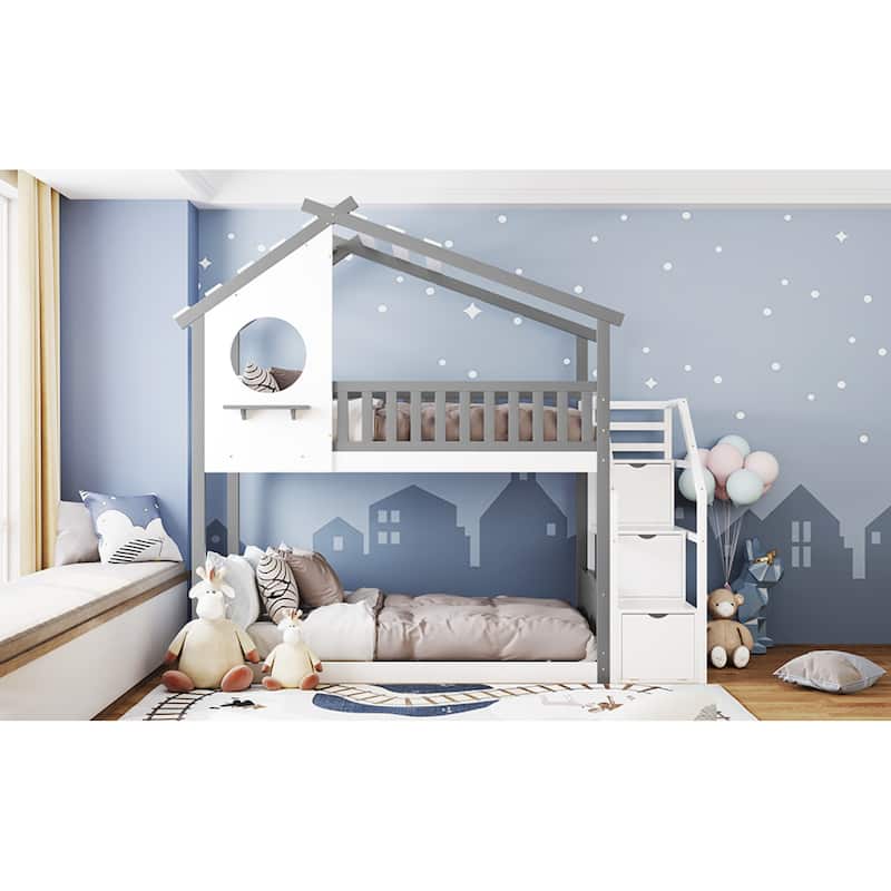Stairway Twin-Over-Twin Bunk Bed
