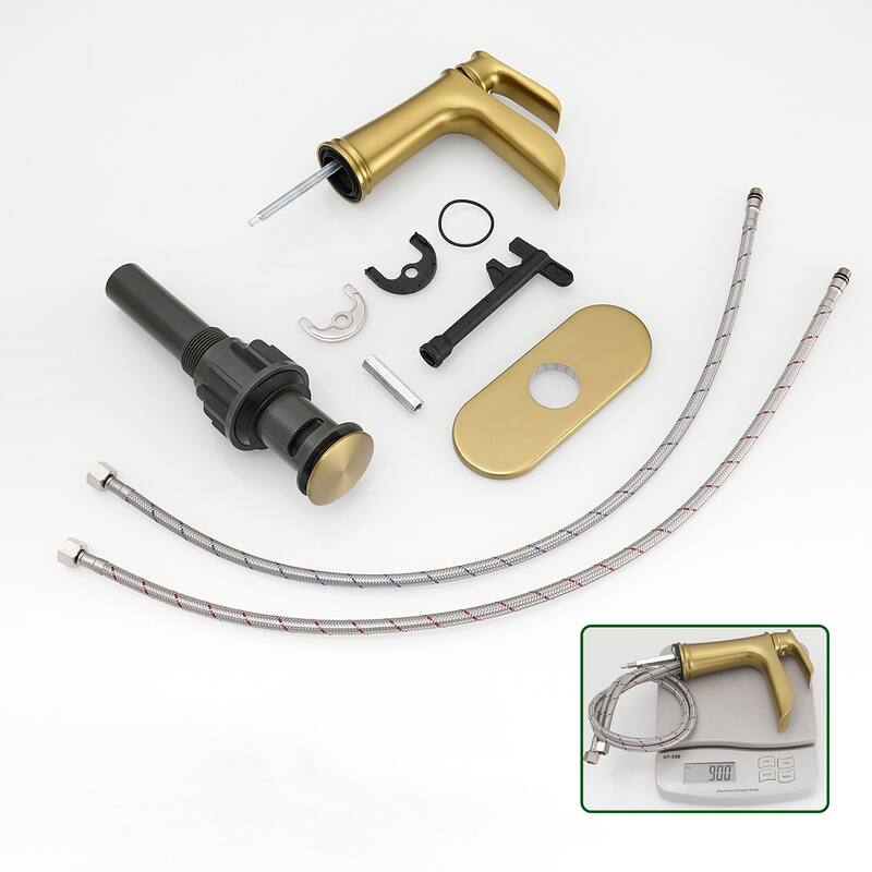 Topcraft Single Handle Waterfall Bathroom Faucet with Baseplate