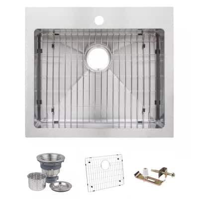 Miseno 24" Top-Mount/Undermount Single Basin Stainless Steel Kitchen