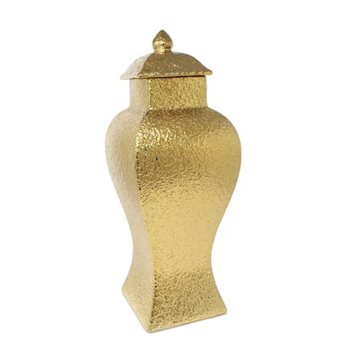 Hammered Gold Ginger Jar