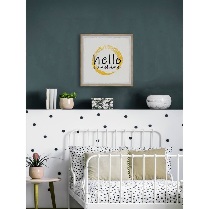 Hello Sunshine IV Framed Wall Art, Elegant Home Touch - Sophisticated Artwork for Refined Décor