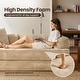 preview thumbnail 46 of 71, OVIOS Supreme Soft Fluffy Loveseat Sleeper Sofa