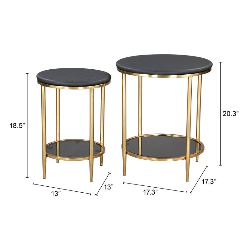 Koper Coffee Table Set Black