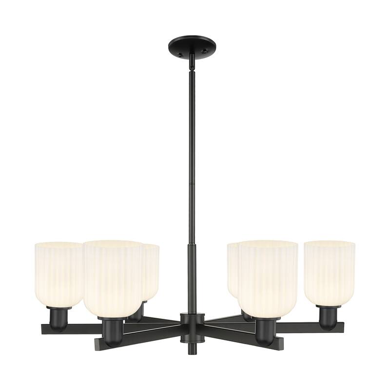 Innovations LightingDowntown Urban - Bridal Veil - 6 Light 35" Stem Hung Chandelier