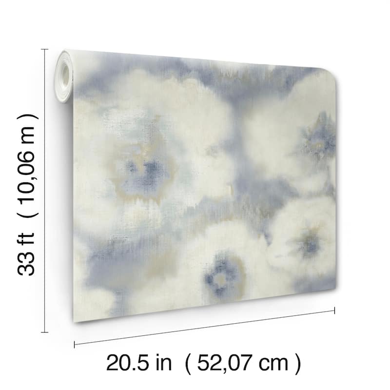 Hampton Blended Floral Wallpaper 20.5 in W X 33 ft L