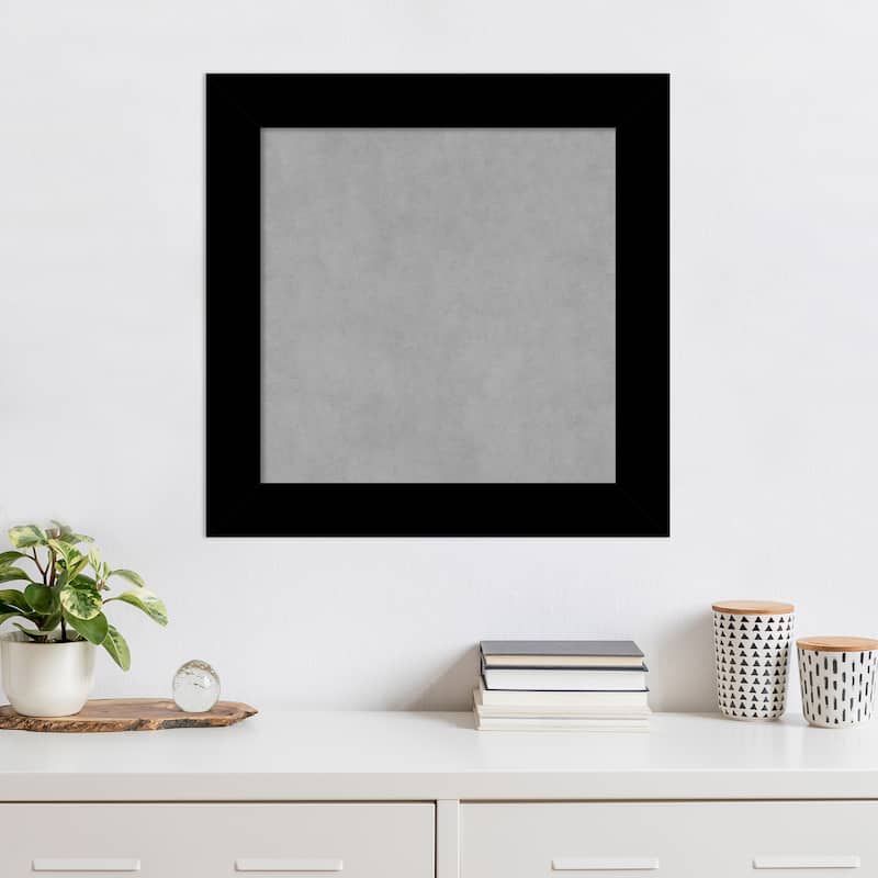 Amanti Art Basic Black Framed Magnetic Board