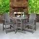 preview thumbnail 1 of 45, HIGHWOOD Hamilton 3-piece Counter-Height Outdoor Dining Set