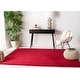 preview thumbnail 47 of 166, SAFAVIEH August Shag Solid 1.2-inch Thick Area Rug 3' Square - Red