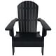 preview thumbnail 33 of 85, Vineyard HIPS Outdoor Folding Eco-Friendly All Weather Seashell Adirondack Chairs (12-Piece Conversation Set)