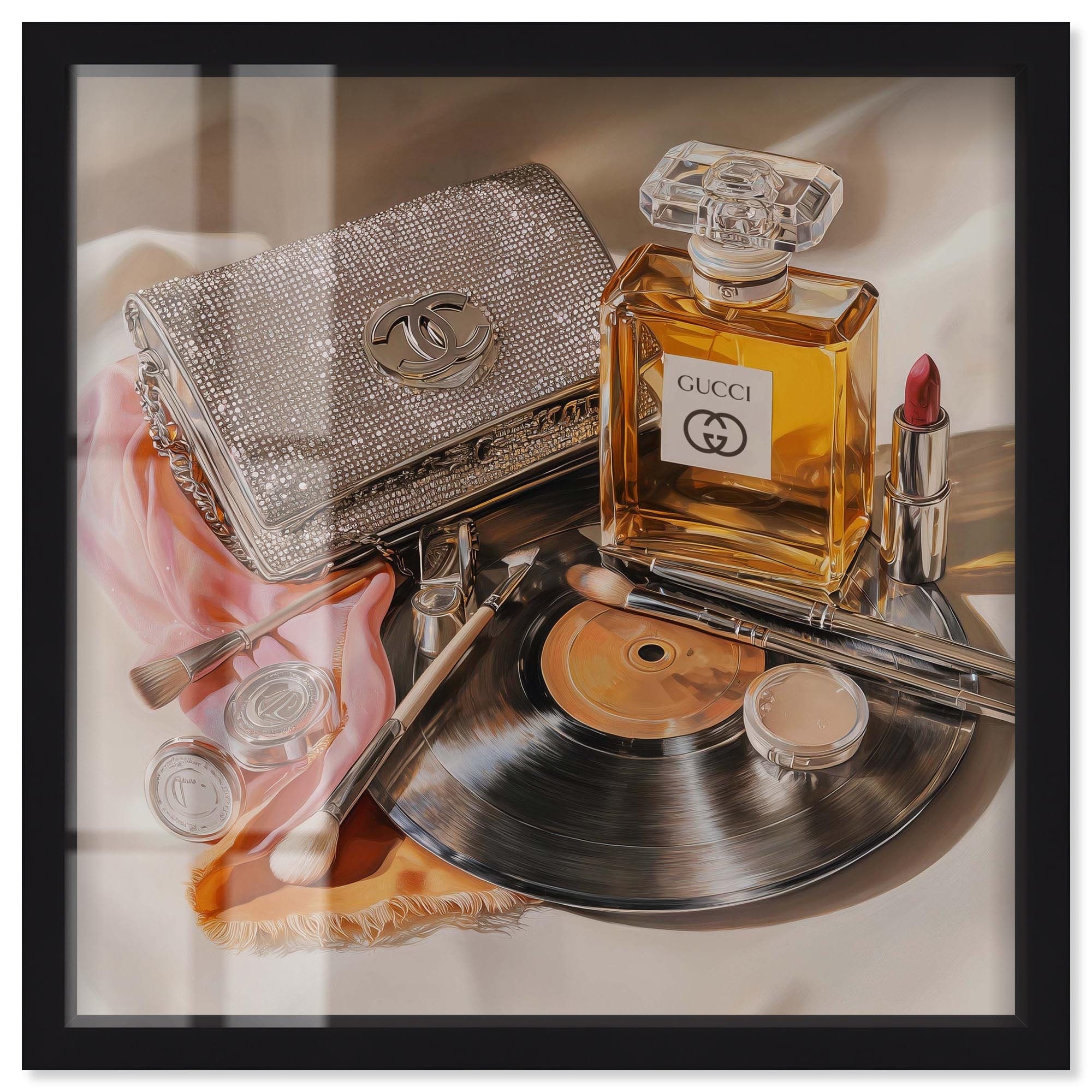 Vinyl Glam Collection Fashion Art Shadowbox Print by Art Remedy