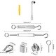preview thumbnail 2 of 5, 6Pcs M5 Turnbuckle Tension with Eye Hook Wire Clips Thimble Stainless Steel Kit Silver
