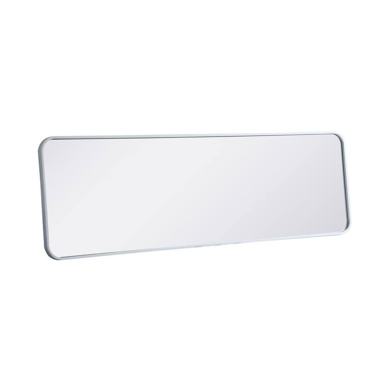 Ezra Soft Corner Metal Rectangular Mirror