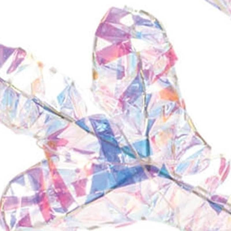 HomeRoots Set of Two White Iridescent LED Lighted Holiday Snowflake Christmas Ornaments