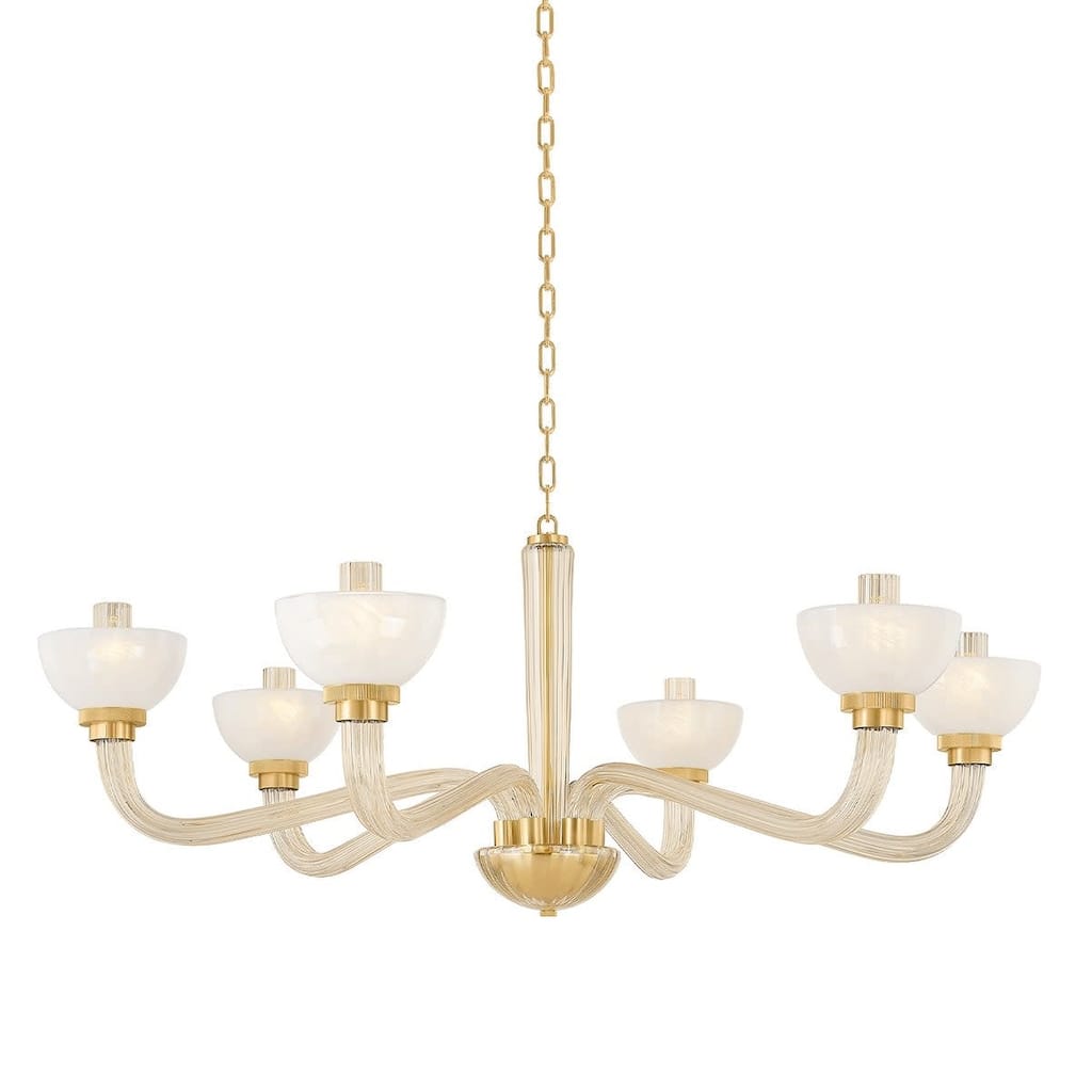 Hudson Valley Lighting 3306 St. lawrence 6 Light 49" Wide Chandelier