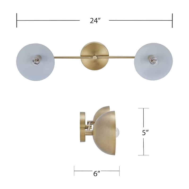Bronze 2-Light Indoor Sconce