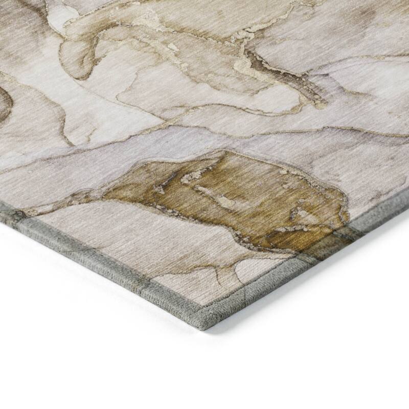 Pane Contemporary Abstract Weather Resistant Modern Chic Outdoor Rug
