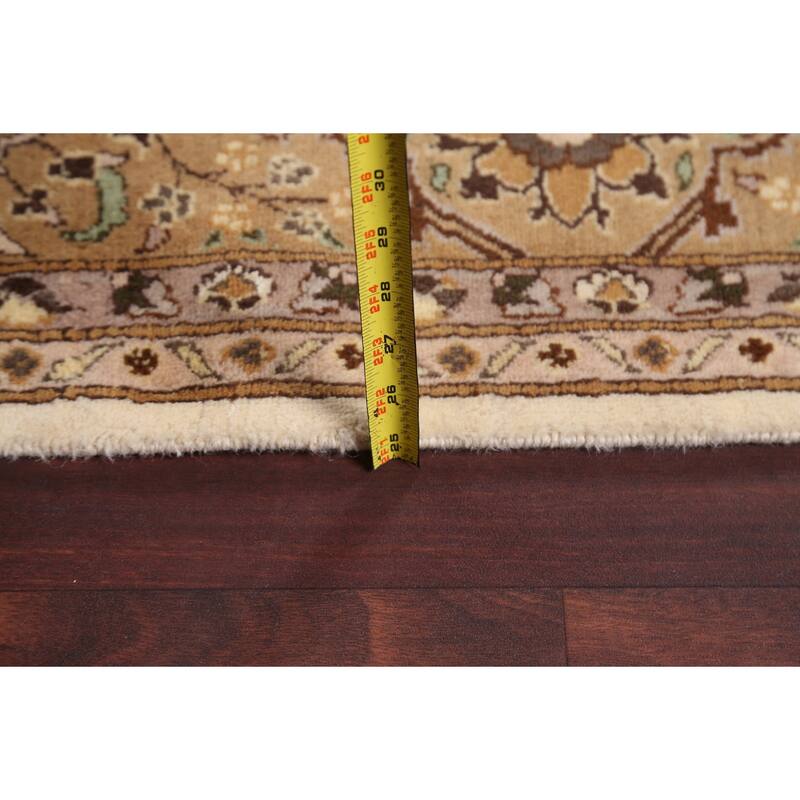 Floral Tabriz Oriental Wool Area Rug Hand-knotted Vegetable Dye Carpet - 6'0" x 9'2"